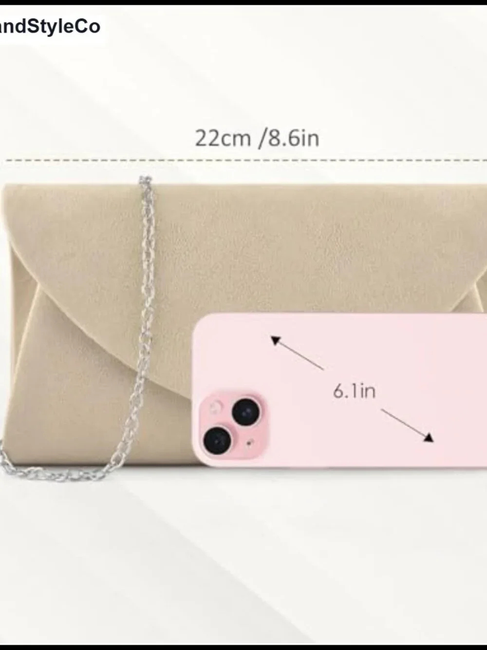 Suede Clutch Purse for Women Evening Bag Formal Wedding Prom Dinner With